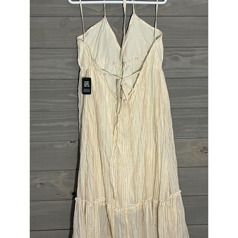 Express NWT Sundress XL Spaghetti Straps Maxi Dress Beach Cottagecore Coastal - Picture 8 of 10